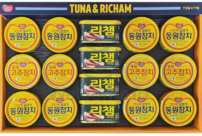 동원 튜나리챔 77호 선물세트 (쇼핑백 포함) 명절선물세트 설날 추석, 1개