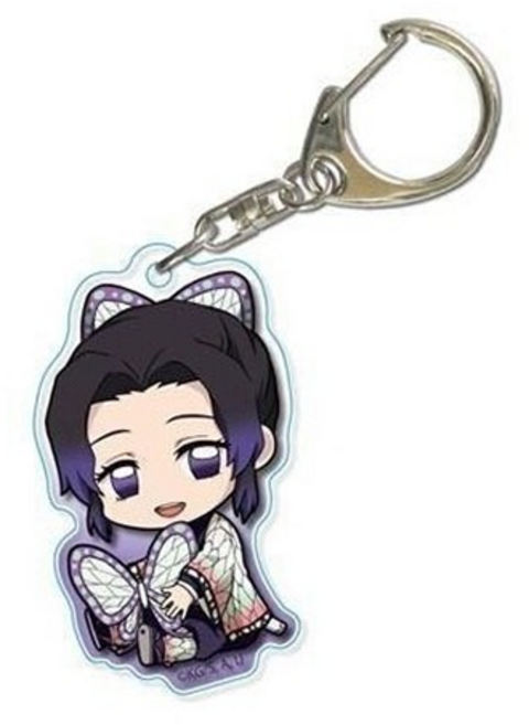 귀멸의 칼날 아크릴 캐릭터 키링 열쇠고리 가방고리 애니메이션 굿즈, B-07, 1개