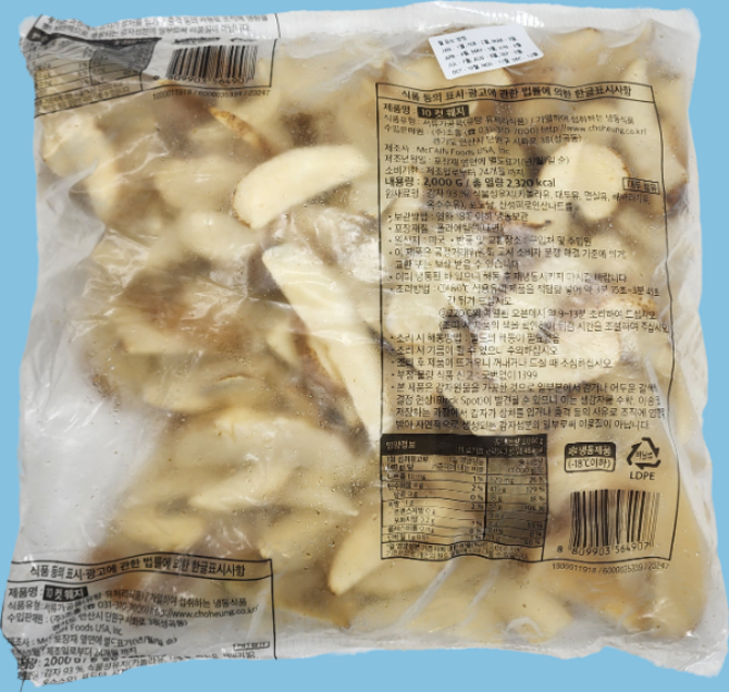 맥케인 포테이토 10컷 웨지 2KG, 1개