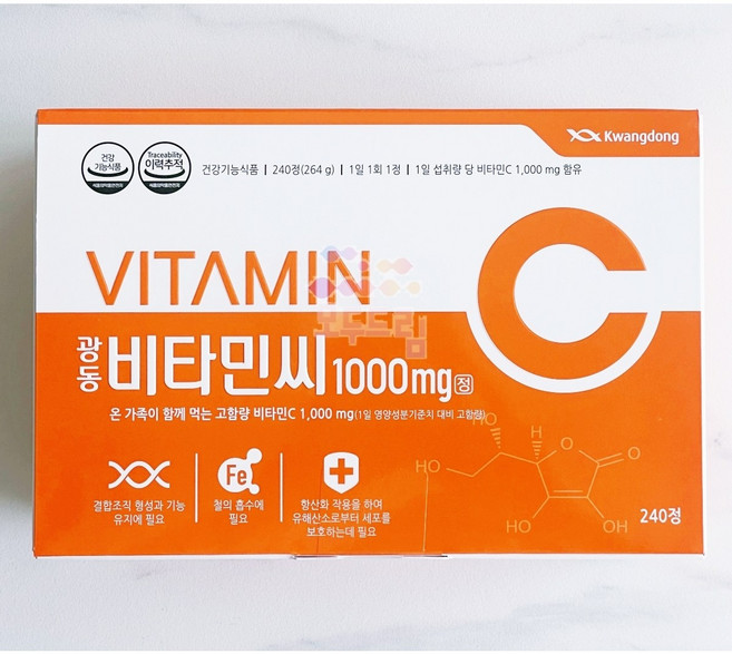 광동제약 비타민C 1000mg 8개월분, 240정, 2개