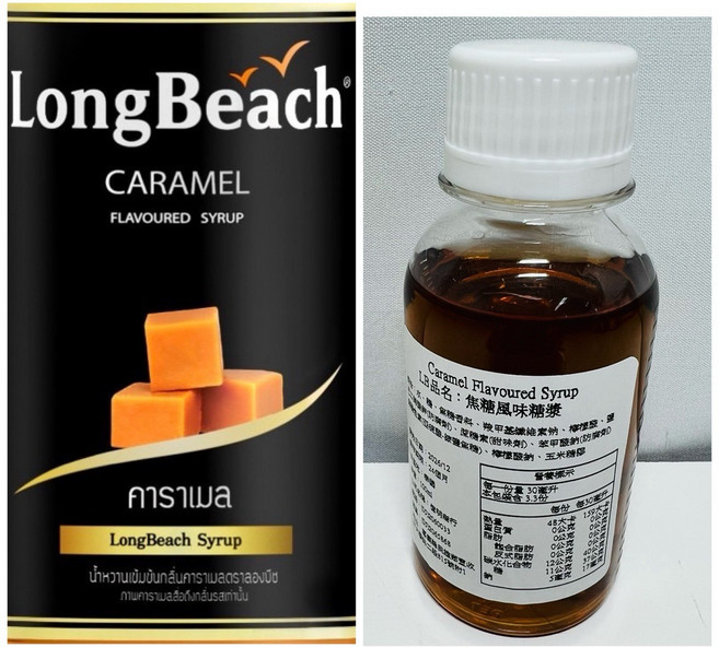 LongBeach 焦糖風味糖漿, 1個, 100ml