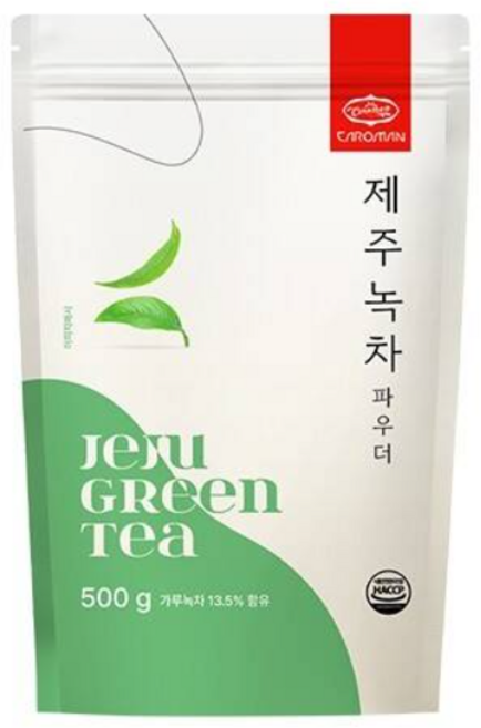 까로망 제주녹차 그린티 녹차라떼 파우더 500g, 1개입, 1개