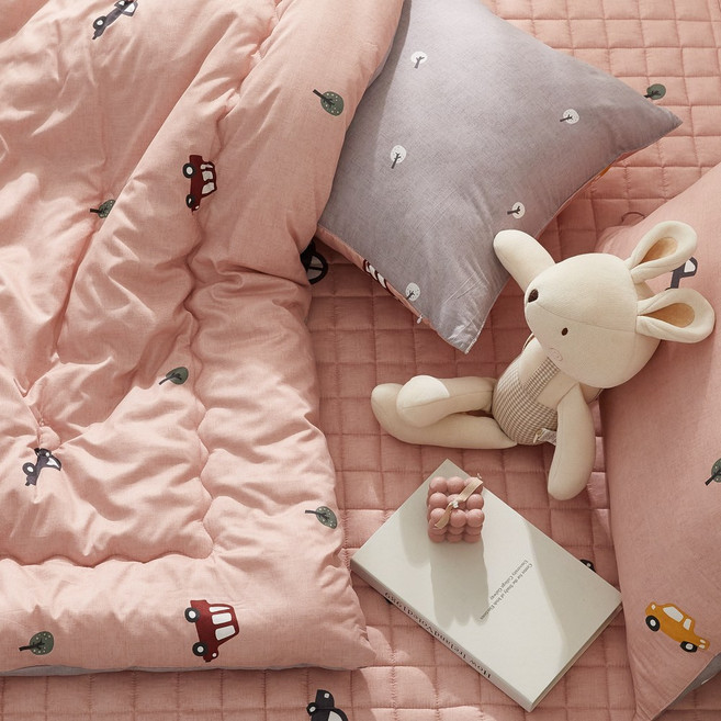 알러지케어 자동차 사계절 차렵 어린이 이불 + 베개커버 세트 마이크로 키즈 캐릭터 침구