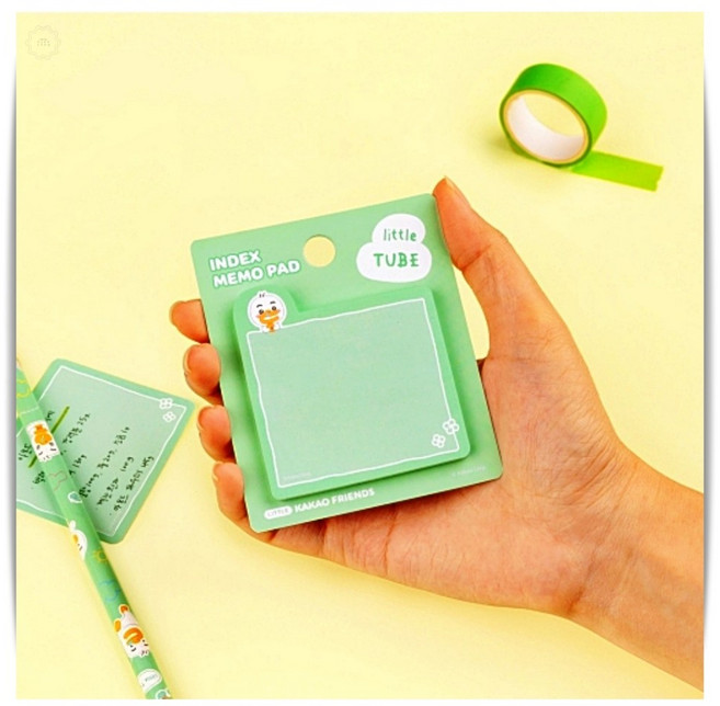 카카오프렌즈 리틀프렌즈 튜브 인덱스 점착메모지 캐릭터 40매