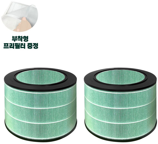 [호환] LG 공기청정기 퓨리케어 360 필터 2개 세트 AS171DWFC AS280DWFC AS281DWFC AS180DWFC AS301DWF, 1세트, 온리헤파 2개
