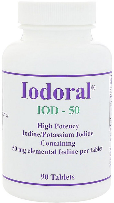 Optimox IOD 50碘化鉀補充錠, 90顆, 1罐