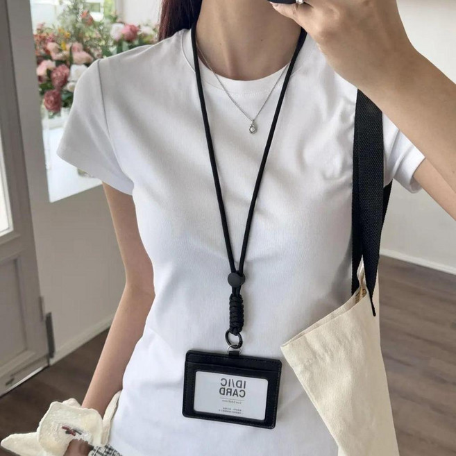 套 掛脖工牌卡套 工牌卡套掛脖工作證門禁卡員工胸牌卡包校園卡飯卡