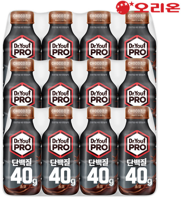 닥터유 프로 단백질 드링크 초코, 350ml, 12개