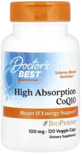 닥터베스트 코큐텐 코엔자임큐텐 100mg 120캡슐 유비퀴논 코큐10 COQ10, 120정, 1