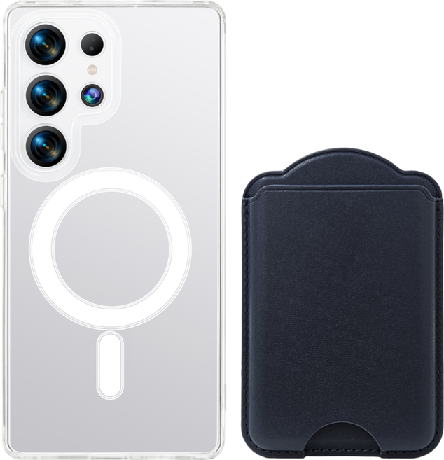 가꼬싶다 강력 갤럭시 맥세이프 케이스 + 3장 수납 카드지갑 세트