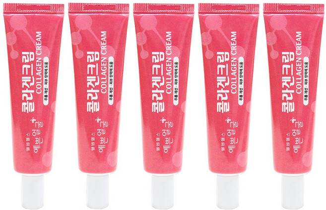 [약국판매 정품] 웰빙헬스팜 예쁜얼굴 콜라겐크림, 5개, 25ml