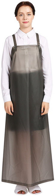 네오브릭 방수앞치마 우레탄 대 H형 90X115 14color, 검정/반투명, 1개