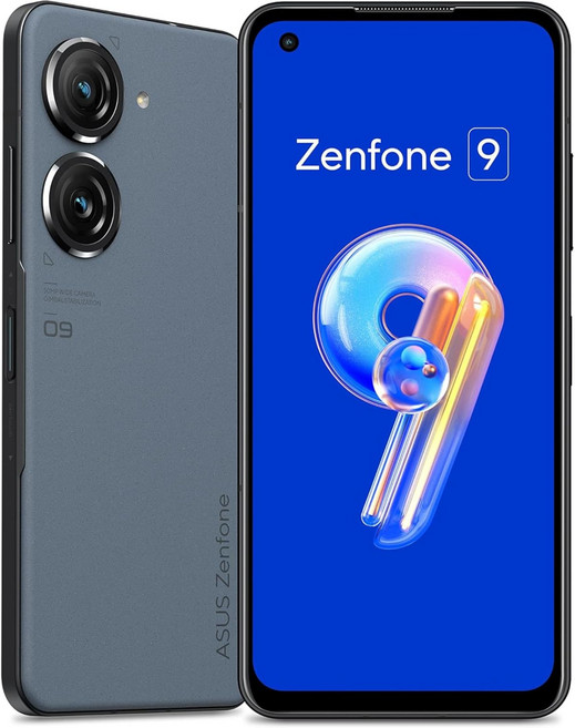 ASUS Zenfone 9 ZF9-BL8S128A IP68) 5G [정비 완료품] 스마트폰 스털리 블루