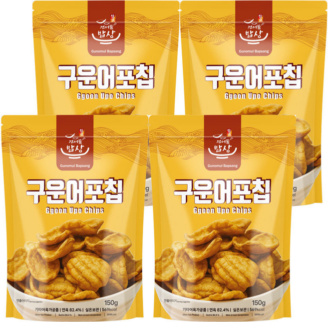 건어물밥상 구운어포칩 150g, 10개