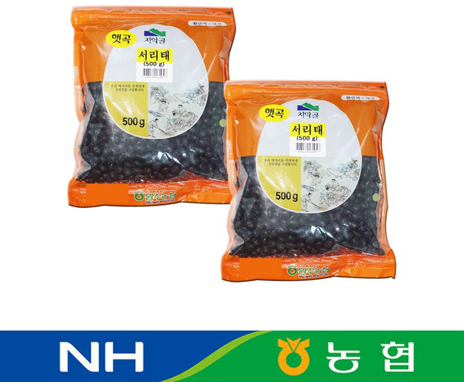 농협 100% 국산 건강잡곡 콩 서리태 500g, 2개
