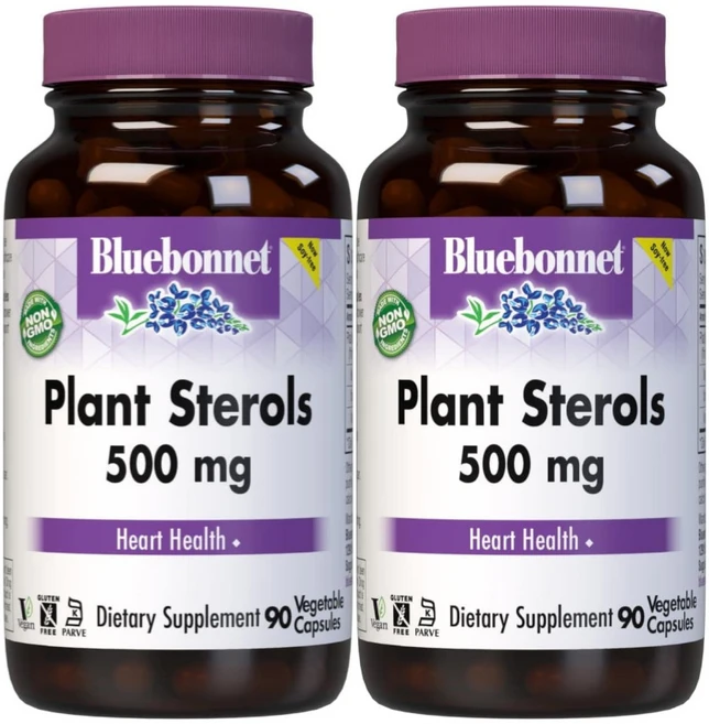 블루보넷뉴트리션 식물성 스테롤 500mg 식물성 캡슐 90정 x 2, 2개 - 쿠팡