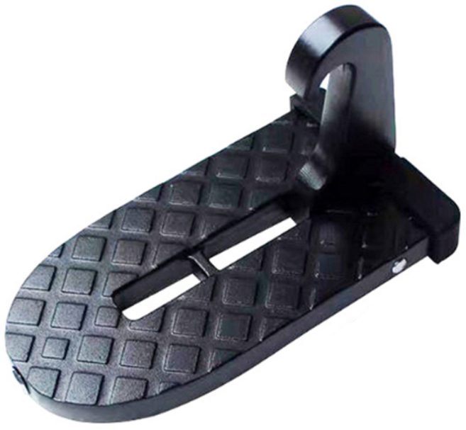 차량용 보조발판 구조망치겸용 세차 정비, 블랙, 1개