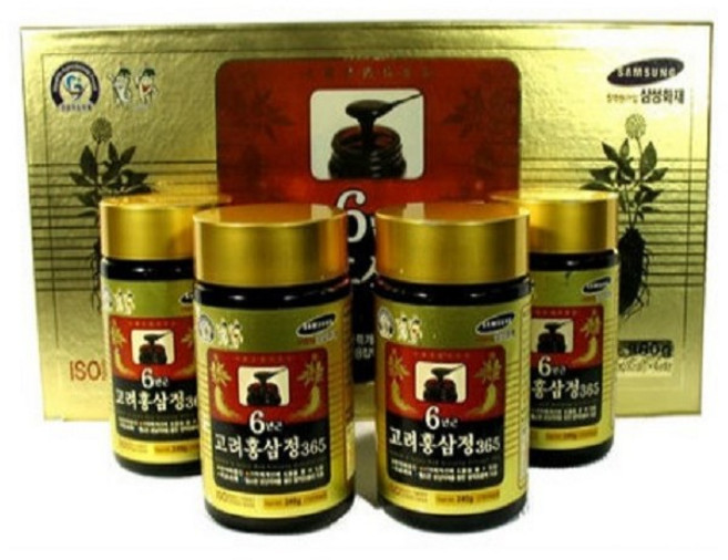 대한홍삼진흥공사 고려 6년근 홍삼정 365, 240g, 4개