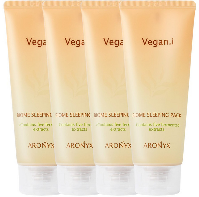 [유통기한 임박 26년 5월까지] 아로닉스 비건아이 바이옴 슬리핑팩 100ml, 4개