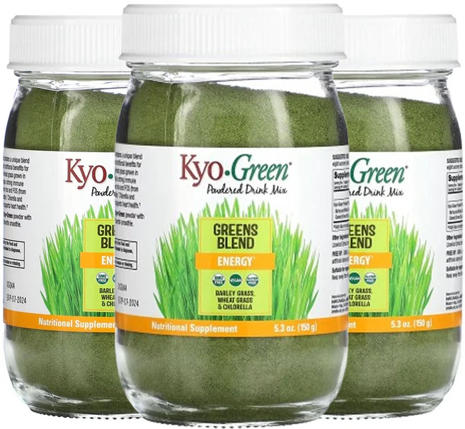 쿄릭 쿄그린 분말 음료 믹스 에너지 150 g(5.3oz), 3팩 - 쿠팡