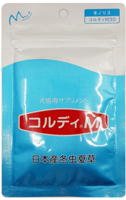 코르디엠 Cordy M(코디엠) 동충하초 동물 영앙제 (개 고양이 면역증강 항암보조제) 유통기한 (27년 8/14일), 30g, 1개