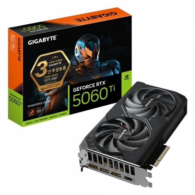 GIGABYTE GIGABYTE 지포스 RTX 5060 Ti WINDFORCE OC D7 8GB 제이씨현