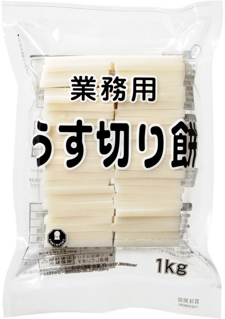 우사기모치 일본 슬라이스 우스 모찌(얇은 떡) 업소용 1kg (50개) / 떡국 떡구이용, 1kg (x 1)