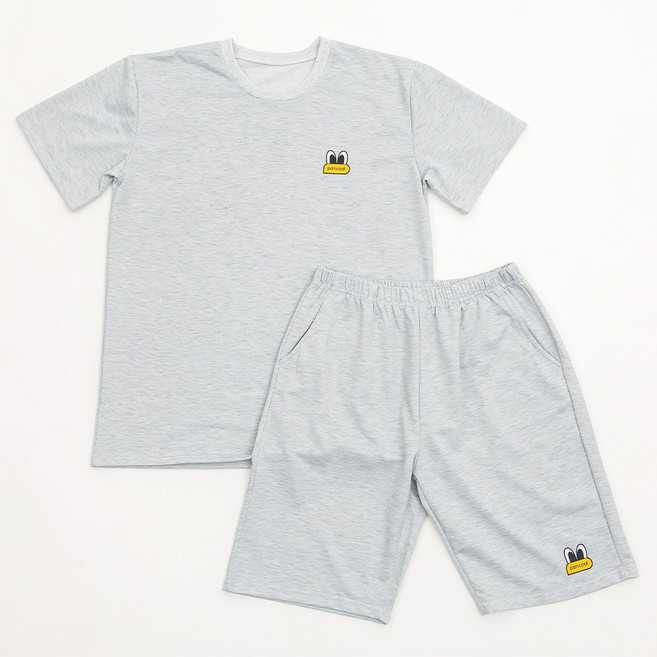 남여공용 라운드 캐릭터 오버핏 반팔세트