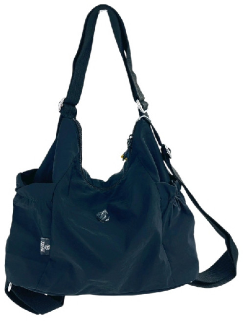 多功能3WAY大容量通勤包 牛津布材質 34x22x12CM 多隔層收納, 經典黑