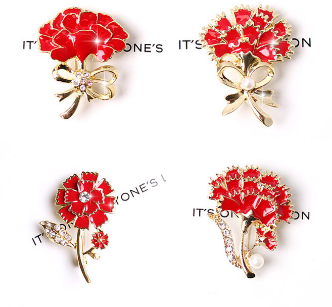 카네이션 브로치 6종 어버이날 스승의날 부모님 선물