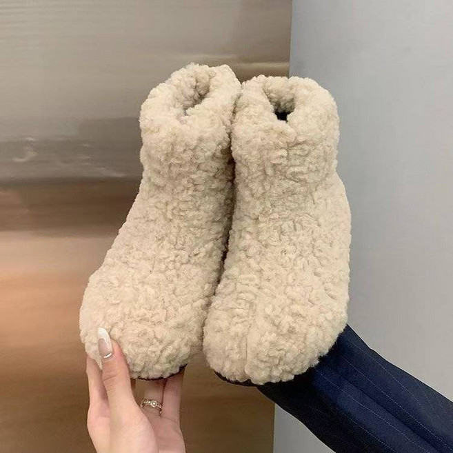 귀여운 부츠 스트링부츠 기모 미들부츠