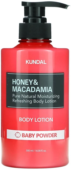 쿤달 꿀 & 마카다미아 바디 로션 베이비 파우더 500ml (16.9 fl oz) KDL-74000 - 쿠팡
