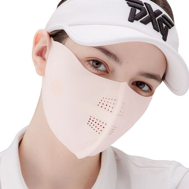 모델로 피부과전문의 개발 자외선차단 99.9% 마스크 에어핏 스탠다드 눈 밑 관자놀이까지 완벽 차단 마스크 골프 러닝 등산 얼굴햇빛가리개 안 쓴 듯 편안한 호흡, 에어핏 스탠다드 피치L, 1개