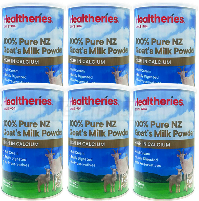 뉴질랜드 100% 산양유 단백질 산양우유 고트밀크분말 450g X6통, 6개