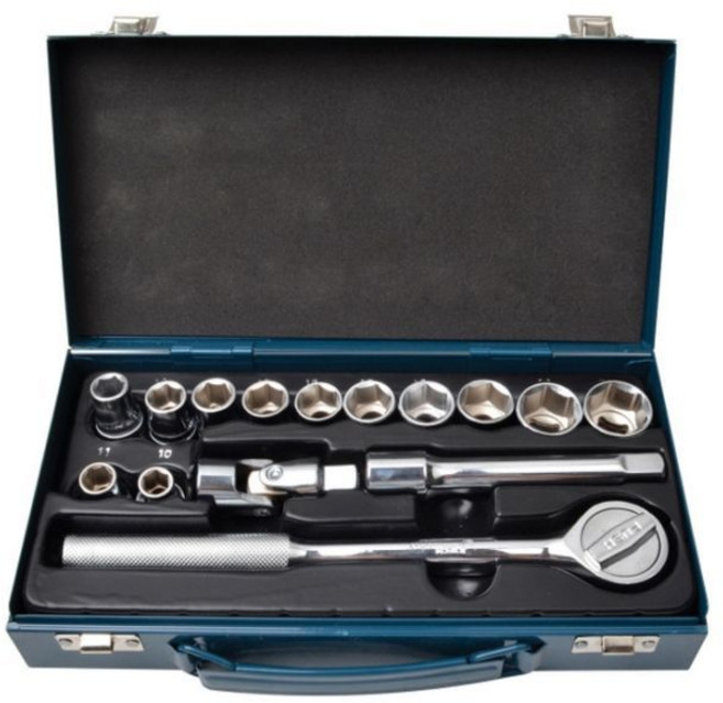 JETECH 수작업 공구 세트소켓렌치-세트 1x2-15PCS 정비 aas*8372Jn, 1개
