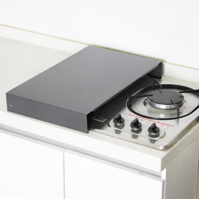 메탈 가스렌지 커버 인덕션 하이라이트 덮개 받침대, (48x35x7cm), 1개