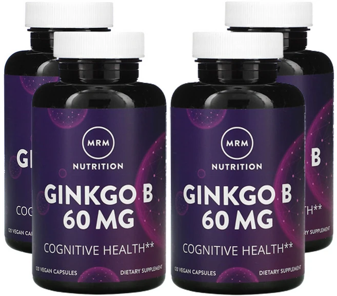 MRM뉴트리션 징코 B 60mg 베지 캡슐 120정, 4개 - 쿠팡