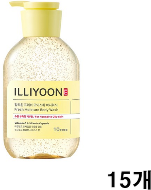 일리윤 프레쉬 모이스춰 바디워시 시트러스, 500ml, 15개