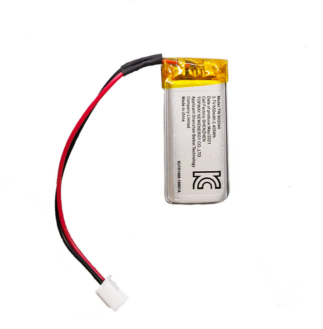 리튬폴리머 배터리 3.7V 650mA (2.54mm 커넥터형), 1개