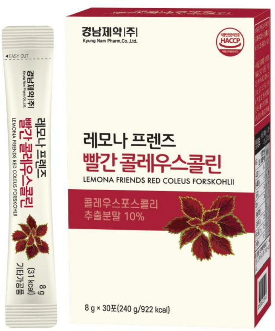 경남제약 레모나프렌즈 빨간콜레우스콜린, 240g, 1개