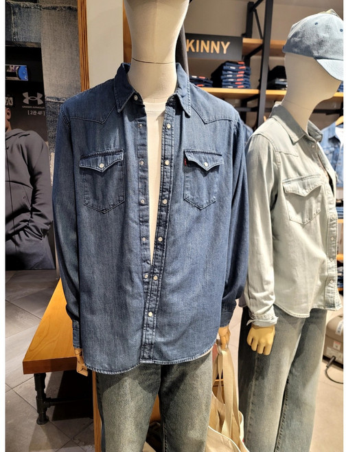 리바이스 클래식 웨스턴 데님셔츠 중청 85745-0073