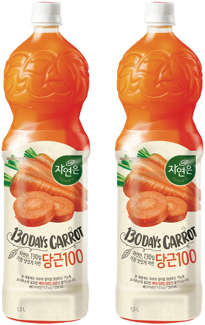 웅진 웅진식품 자연은 제주당근, 1.5L, 2개