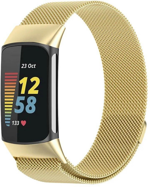 밴드 스마트 스포츠 손목 스트랩 마그네틱 루프 팔찌, 1개, 2. 금 / A. Fitbit Charge 6