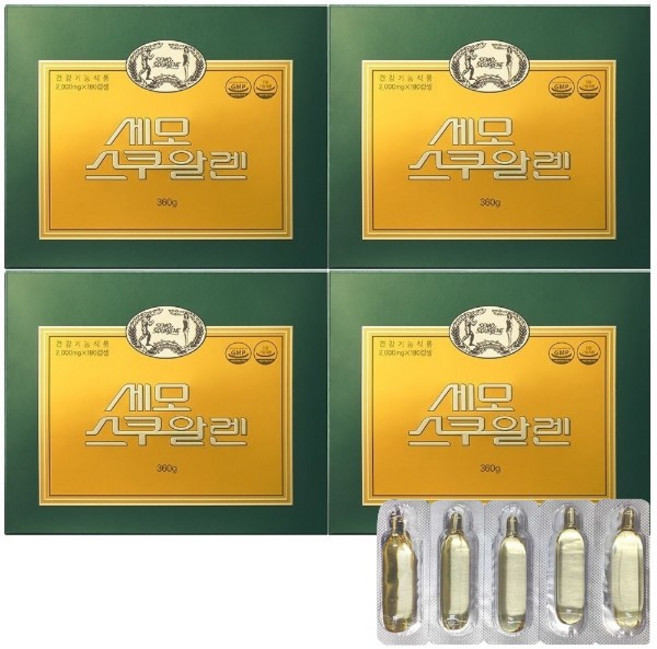 세모스쿠알렌 2g x 180캡슐 4개 + 사은품, 180정
