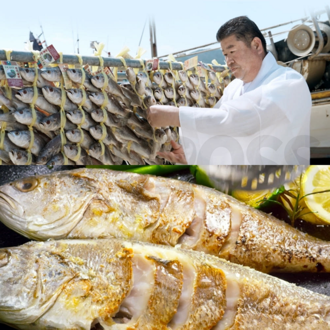 [인포벨]TV홈쇼핑정품 애드크로스 서상인 장인 영광 법성포 숙성 민어 굴비 생선 찜 구이 가정용 밥반찬, 8개, 240g 내외(22~27cm),