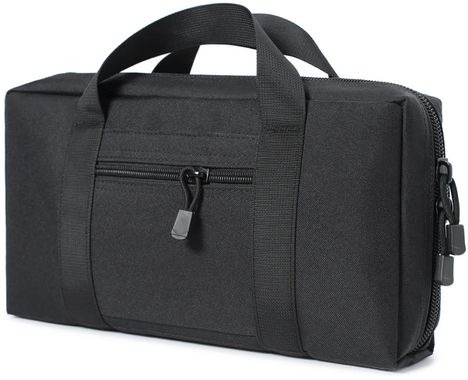 알케이브 권총가방 총보관함 핸드건 케이스 글록가방 스미스 다용도 보관가방 서바이벌 베레타, 블랙, 1개