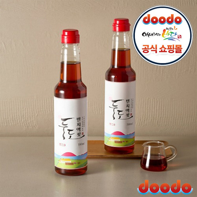 샵데이 두도 스페셜 멸치액젓 3년숙성 프리미엄 원액 단체 모임 선물, 2개, 580ml