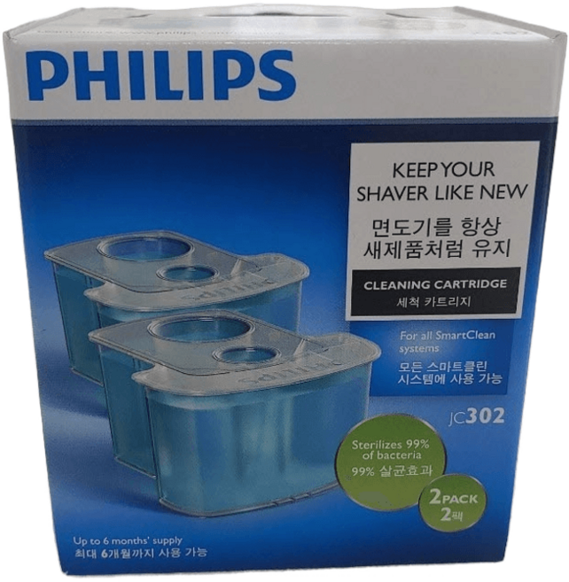 필립스 전기면도기 세정액 JC301, 2개 1세트