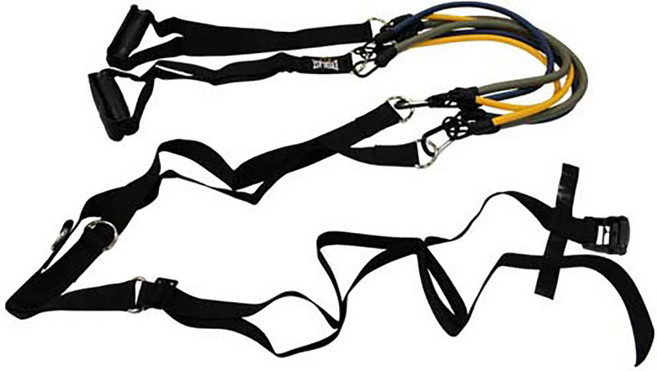 에버라스트 멀티 서스펜션 트레이너 저항밴드, 블랙(버클스트랩, 라인, 핸들, 고리), 그레이, 블루, 옐로우(튜빙), 1개