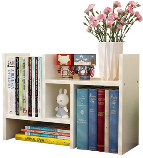 OON 책상 조립형 선반 2p, 아이보리 화이트